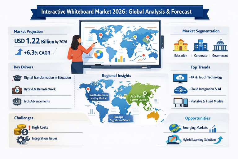 Mercado de pizarras interactivas 2026